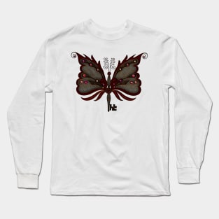 Elegant fantasy steampunk butterflies Long Sleeve T-Shirt